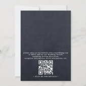 Funkelnde Mason Jar Lichter Rustikale QR-Code-Hoch Einladung (Rückseite)