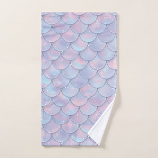 Funkelnde Meerjungfrau-Skalen Badhandtuch Set (Handtuch)