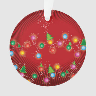 Funkelnde MiniX'mas Baum-Feiertags-Foto-Verzierung Ornament