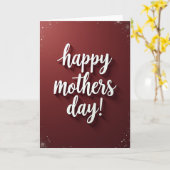 Funkelnde Muttertags-Script-Karte Karte (Gelbe Blume)