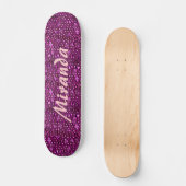 Funkelnde Paillette Skateboard (Vorderseite)