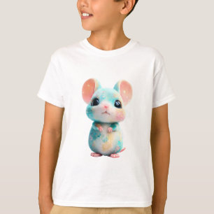 Funkelnde Pastell-Galaxie Hamster Maus Kinder T-Shirt
