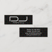 Funkelnde Pastellsterne DJ Mini Visitenkarte (Vorne/Hinten)