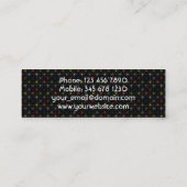 Funkelnde Pastellsterne DJ Mini Visitenkarte (Rückseite)