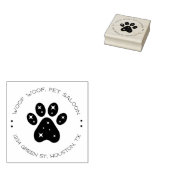 Funkelnde Paw Print Begleiter Salon Gummistempel (Stempel)