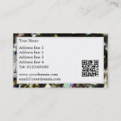 Funkelnde Perlen HDR-Visitenkarten Visitenkarte (Rückseite)