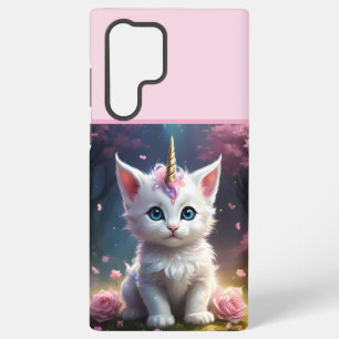 "Funkelnde Pfoten: Das bezaubernde Einhorn Kätzche Samsung Galaxy Hülle