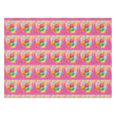 Funkelnde Pink Party  Tischdecke (Vorderseite (Horizontal))