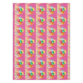 Funkelnde Pink Party  Tischdecke (Vorderseite)