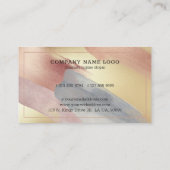 Funkelnde Pinselstriche im modernen Hintergrund Visitenkarte (Rückseite)