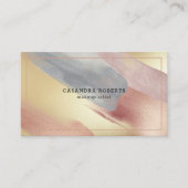 Funkelnde Pinselstriche im modernen Hintergrund Visitenkarte (Vorderseite)