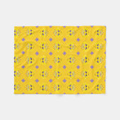 Funkelnde Prinzessin Emoticon Fleecedecke (Vorderseite (Horizontal))