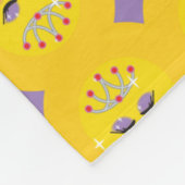 Funkelnde Prinzessin Emoticon Fleecedecke (Ecke)