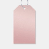 Funkelnde Rose Blush Glam Silber Glitter Geburtsta Geschenkanhänger (Rückseite)