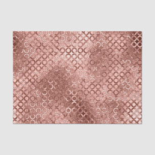 Funkelnde Roségold-Kreise Rosa Luxus-Funkeln Seidenpapier