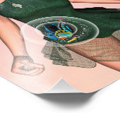 Funkelnde Schmetterlingsfee Fantasy-Kunst Fotodruck (Ecke)