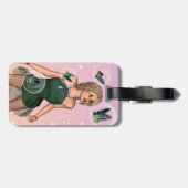Funkelnde Schmetterlingsfee Fantasy-Kunst Gepäckanhänger (Rückseite horizontal)