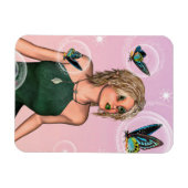 Funkelnde Schmetterlingsfee Fantasy-Kunst Magnet (Horizontal)