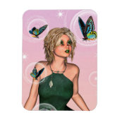 Funkelnde Schmetterlingsfee Fantasy-Kunst Magnet (Vertikal)