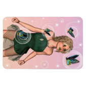 Funkelnde Schmetterlingsfee Fantasy-Kunst Magnet (Horizontal)