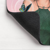 Funkelnde Schmetterlingsfee Fantasy-Kunst Mousepad (Ecke)