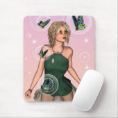 Funkelnde Schmetterlingsfee Fantasy-Kunst Mousepad (Mit Mouse)