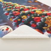 "Funkelnde Schneeflocken fallen" Sherpadecke (3/4)