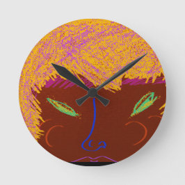 Funkelnde Schönheitskönigin-Bandana Runde Wanduhr