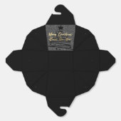 Funkelnde schwarze Geschenkbox Geschenkschachtel (Ungeklappt)