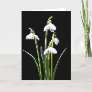 Funkelnde Snowdrops Karte