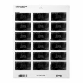 Funkelnde Spinnennetze Halloween-Party Einladung Adressaufkleber (Vorne)