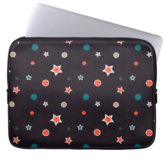 Funkelnde Sterne Laptopschutzhülle (Vorderseite)