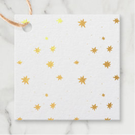 funkelnde Sterne mit immergrün Geschenkanhänger