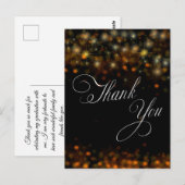 Funkelnde und bunte Sterne Danke schön Postkarte (Vorne/Hinten)