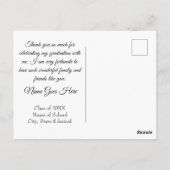 Funkelnde und sternenklar bunte Dankeschöns Postkarte (Rückseite)