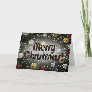 Funkelnde Weihnachten Karte