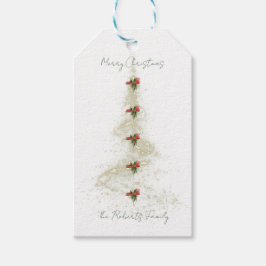 Funkelnde Weihnachtsbaum-Geschenkanhänger Geschenkanhänger