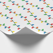 Funkelnde Weihnachtslichter Geschenkpapier (Ecke)