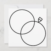 funkelnde weiße Blume Hochzeit Save The Date (Rückseite)