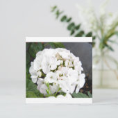 Funkelnde weiße Blumen Hochzeit Save The Date (Stehend Vorderseite)