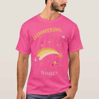 Funkelnde Wunsch-Sternschnuppen-Geschenke T-Shirt