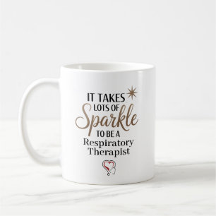 Funkelnder Atmungstherapeut Personalisiert Kaffeetasse