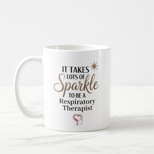 Funkelnder Atmungstherapeut Personalisiert Kaffeetasse (Links)