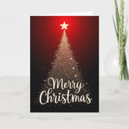 Funkelnder Baum – Frohe Weihnachtskarte Karte