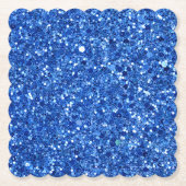 Funkelnder blauer Hintergrund Muster Untersetzer (Vorderseite)