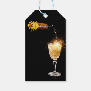Funkelnder Champagne-Geschenk-Umbau Geschenkanhänger