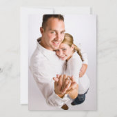 Funkelnder Ehering mit Ihrem Foto Save The Date (Rückseite)
