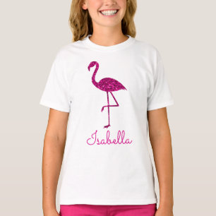 Funkelnder Flamingo Rosa Glitter funkelt Personali T-Shirt
