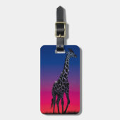 Funkelnder Giraffe Gepäckanhänger (Vorderseite vertikal)