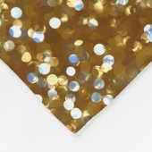 Funkelnder GoldGlitzer Fleecedecke (Ecke)